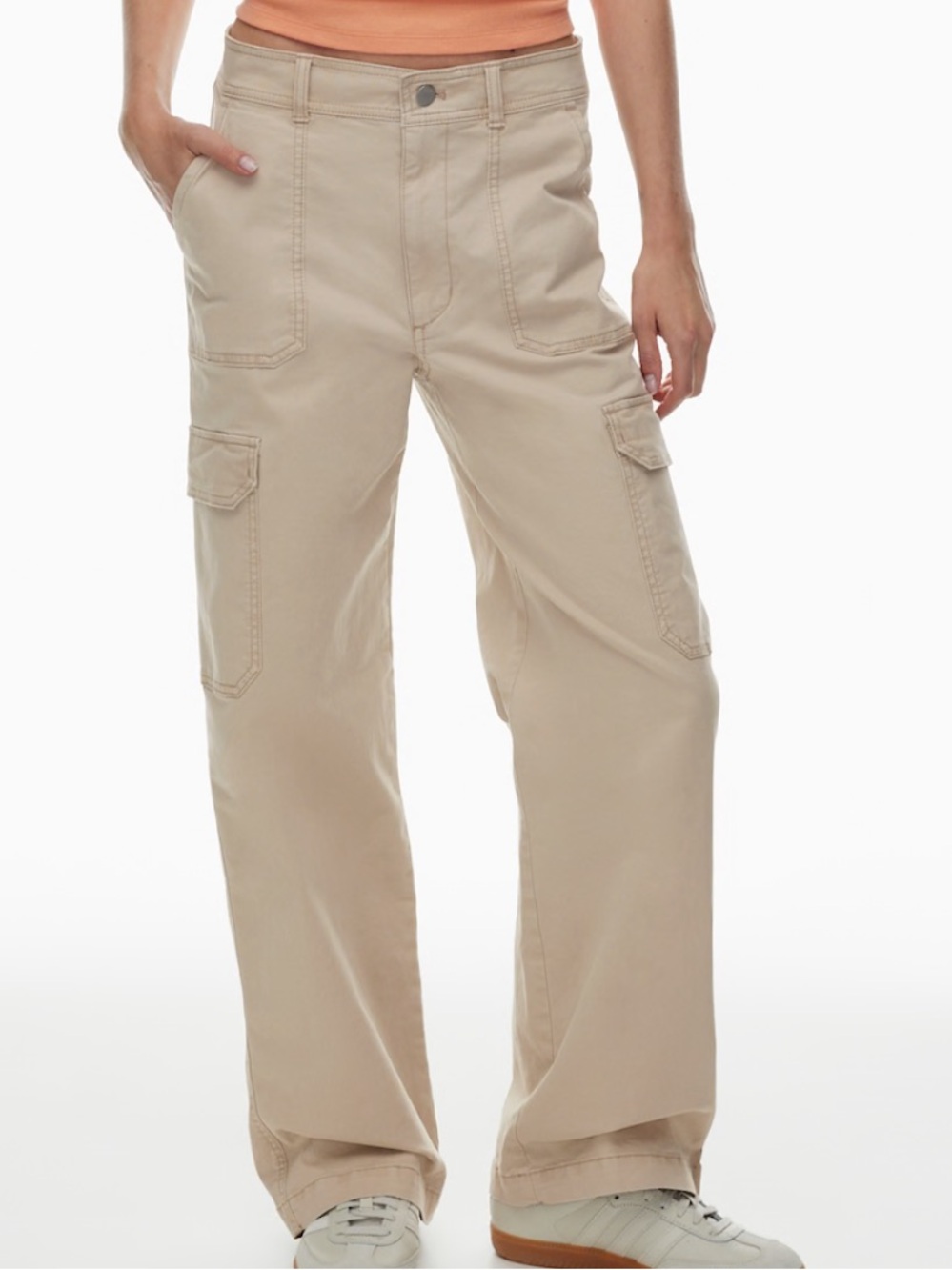 TNA Highline Cargo Pants in Humus Beige (Size 8)